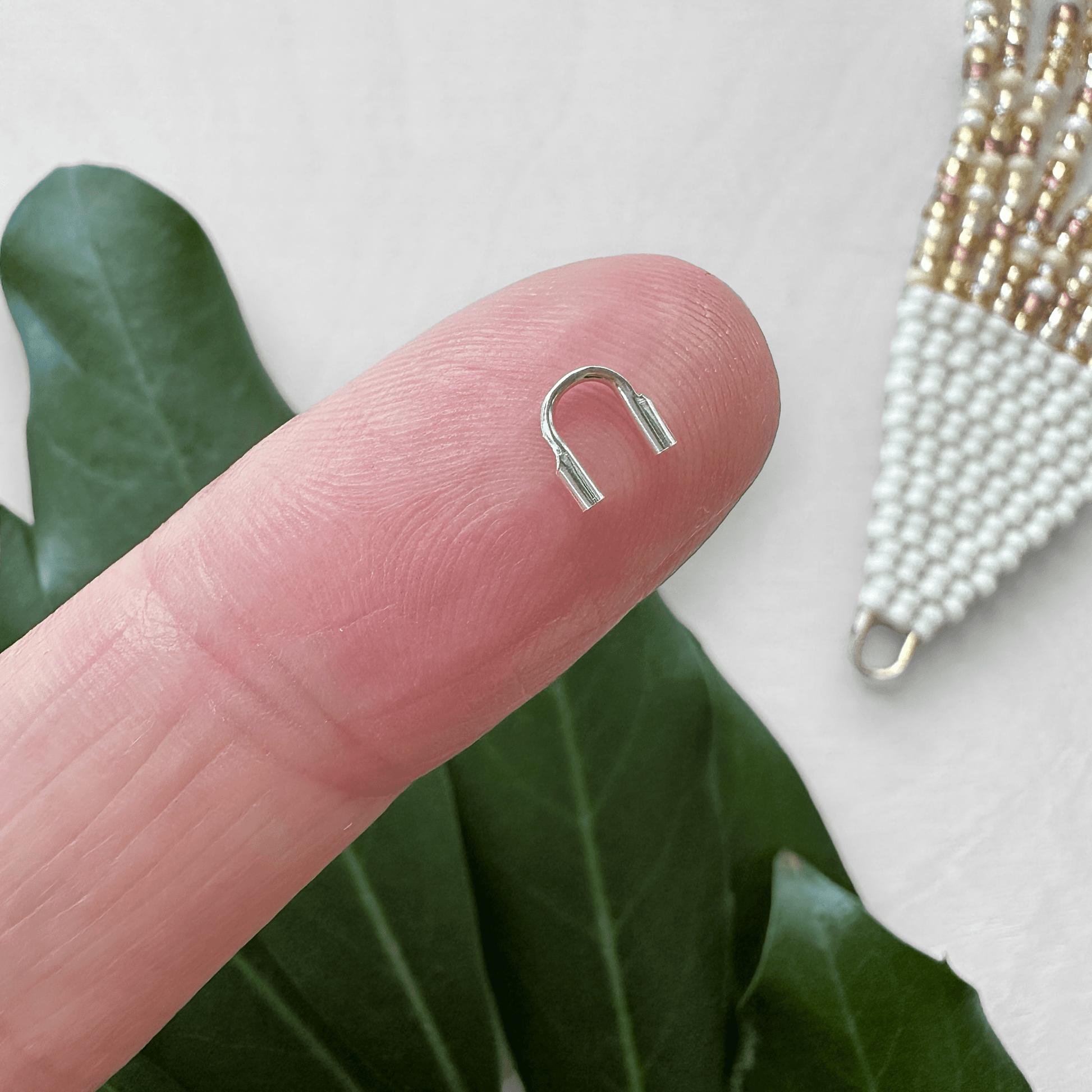 Fine Silver + 24K Gold Plated Thread Guards - Pack of 100 - The Bead Mix