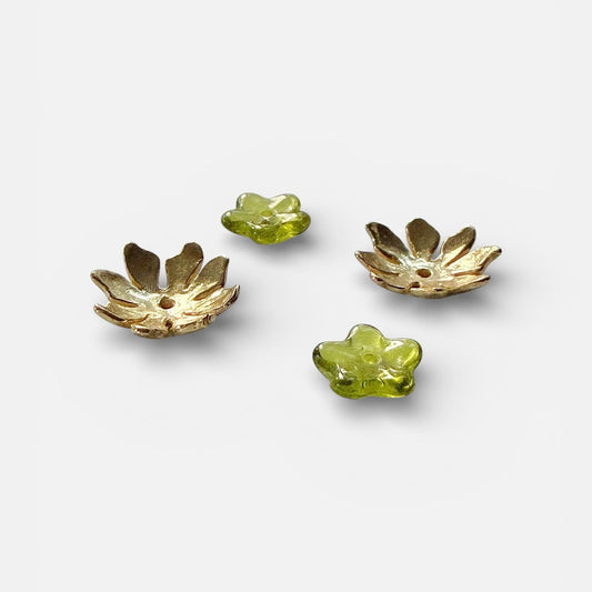 Flower Bead Caps - The Bead Mix