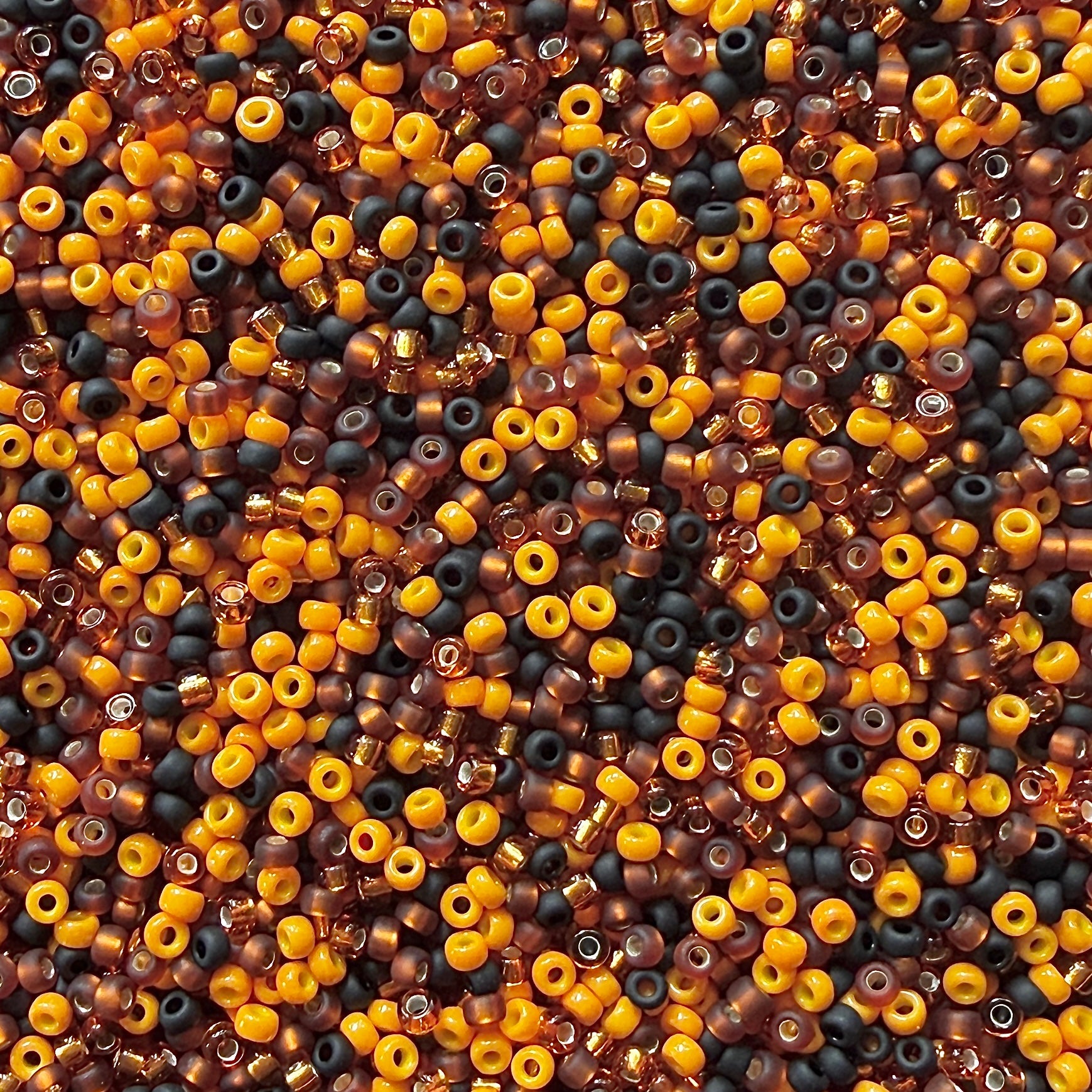 Jack O'Lantern 11/0 Miyuki Seed Bead Mix - The Bead Mix