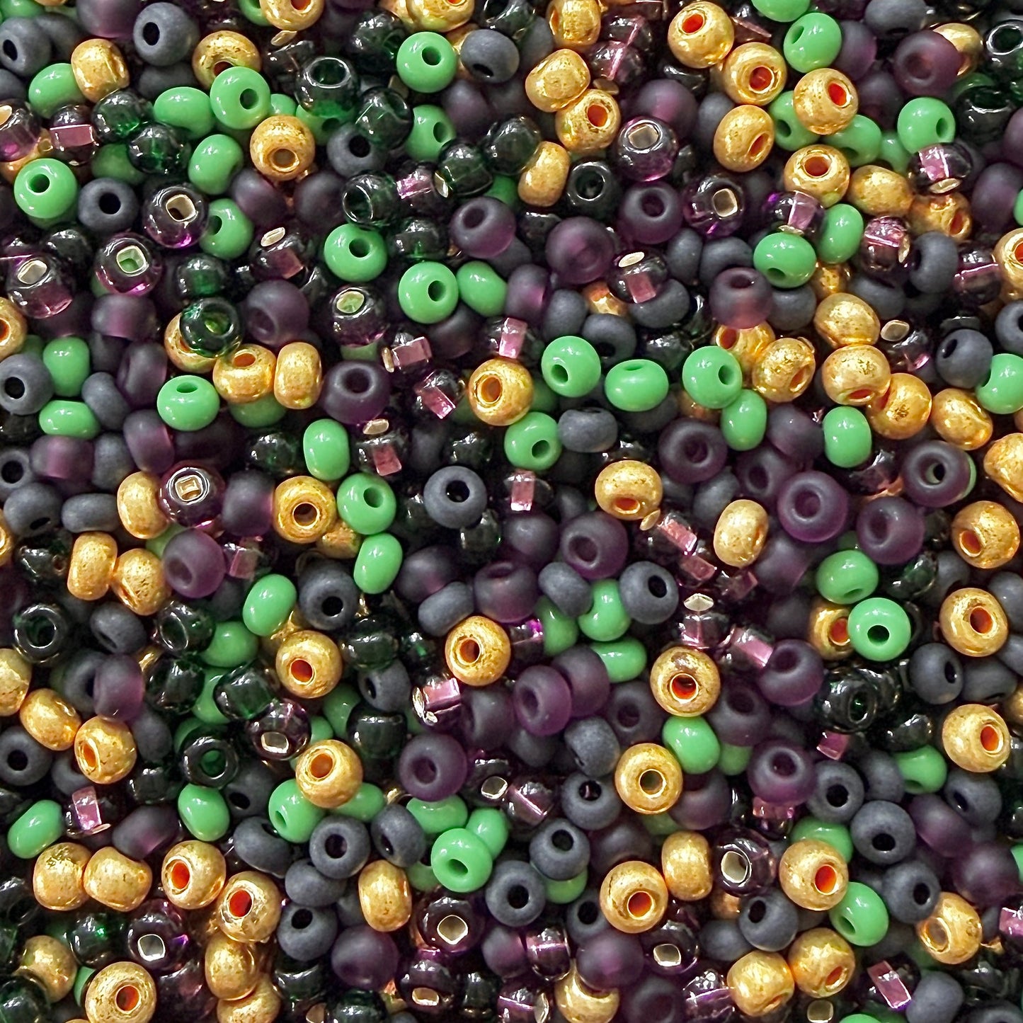 Mardi Gras 6/0 Czech Seed Bead Mix - The Bead Mix