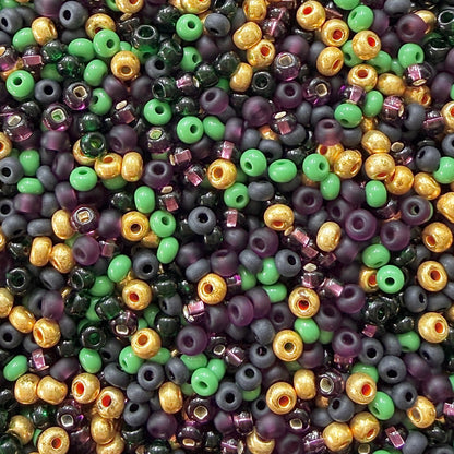 Mardi Gras 6/0 Czech Seed Bead Mix - The Bead Mix