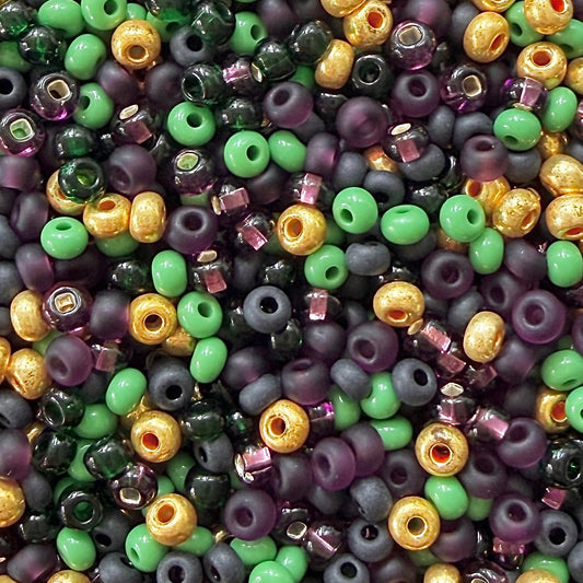 Mardi Gras 6/0 Czech Seed Bead Mix - The Bead Mix