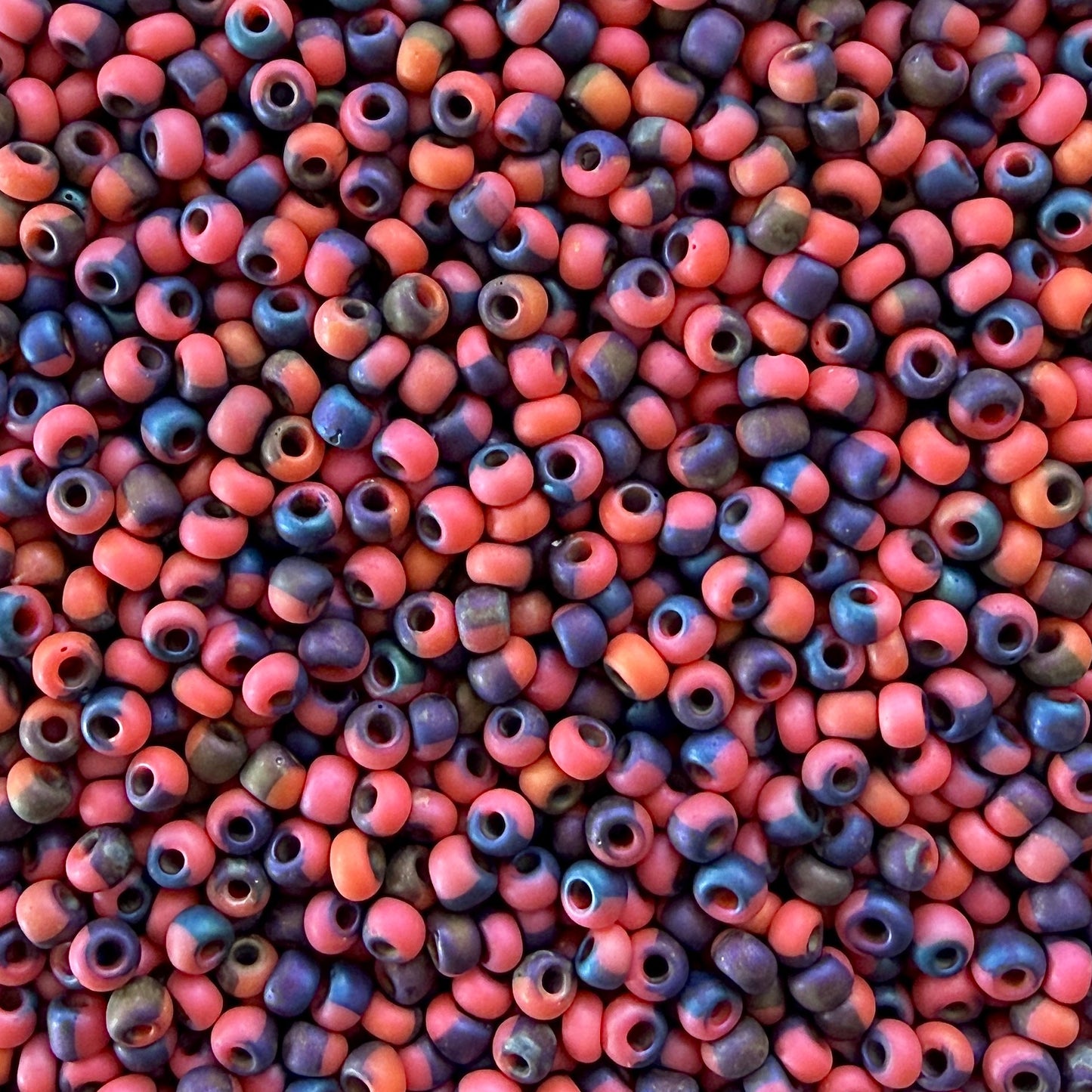 Matte Bold Rainbow 6/0 Czech Seed Beads (100g) - The Bead Mix