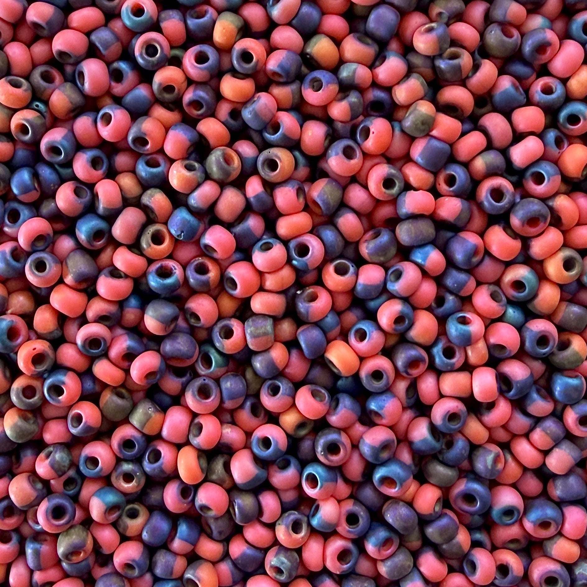 Matte Bold Rainbow 6/0 Czech Seed Beads (100g) - The Bead Mix