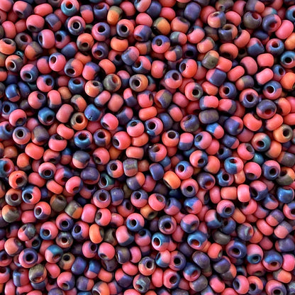 Matte Bold Rainbow 6/0 Czech Seed Beads (100g) - The Bead Mix