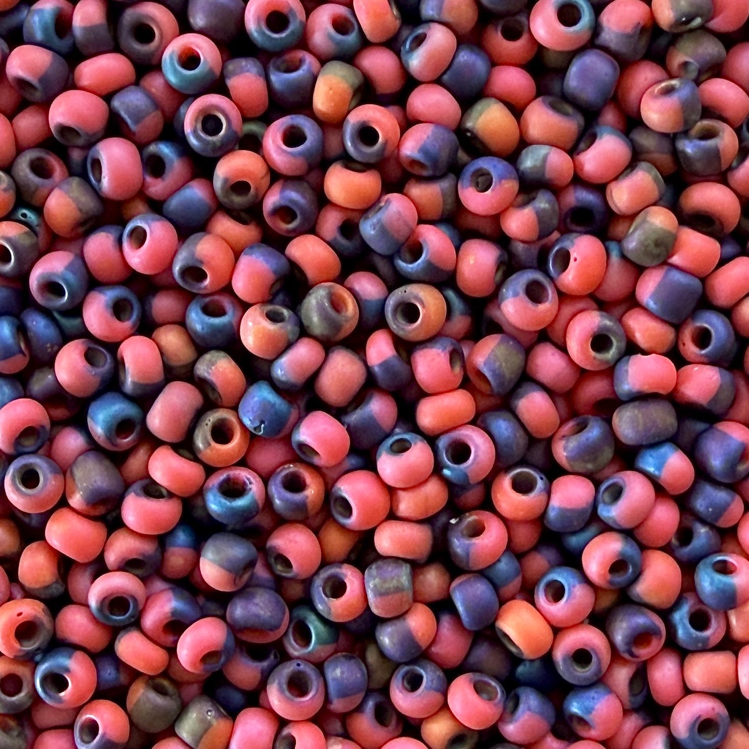 Matte Bold Rainbow 6/0 Czech Seed Beads (100g) - The Bead Mix