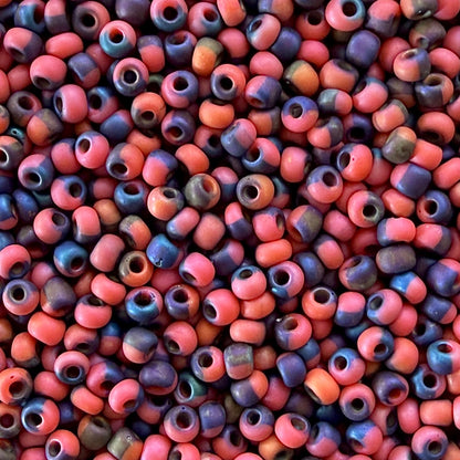 Matte Bold Rainbow 6/0 Czech Seed Beads (100g) - The Bead Mix