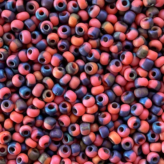 Matte Bold Rainbow 6/0 Czech Seed Beads (100g) - The Bead Mix