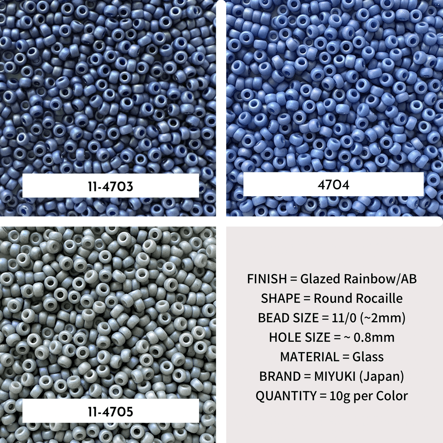Matte Opaque Glazed Rainbow Miyuki 11/0 Seed Bead Set - The Bead Mix
