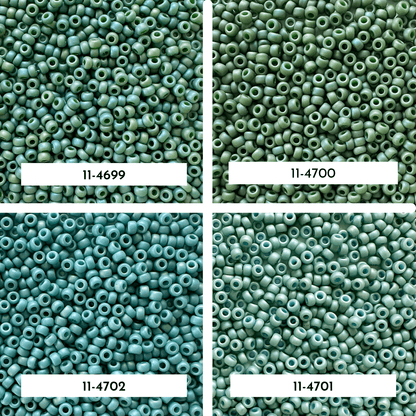Matte Opaque Glazed Rainbow Miyuki 11/0 Seed Bead Set - The Bead Mix
