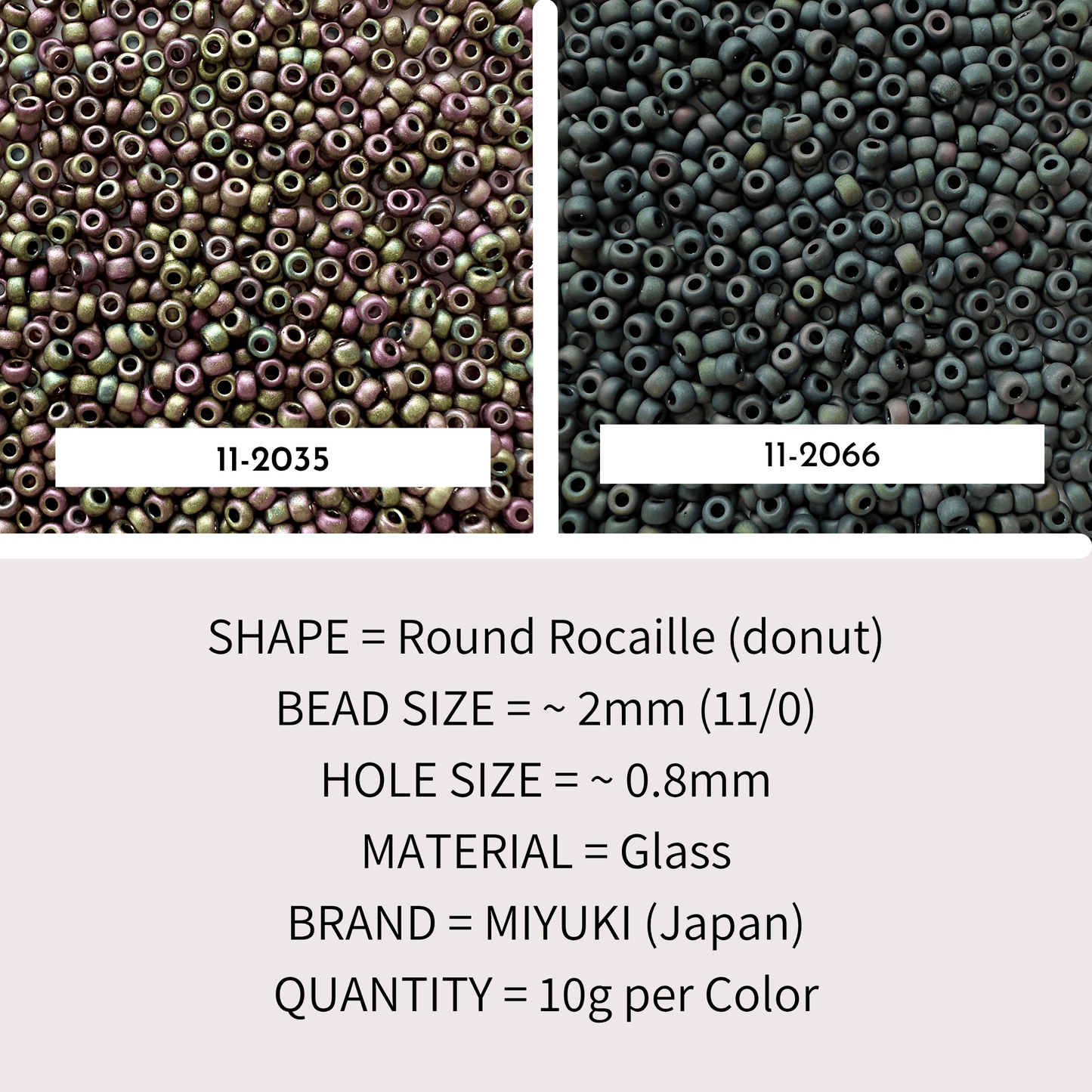 Metallic Iris Miyuki 11/0 Seed Bead Set - The Bead Mix