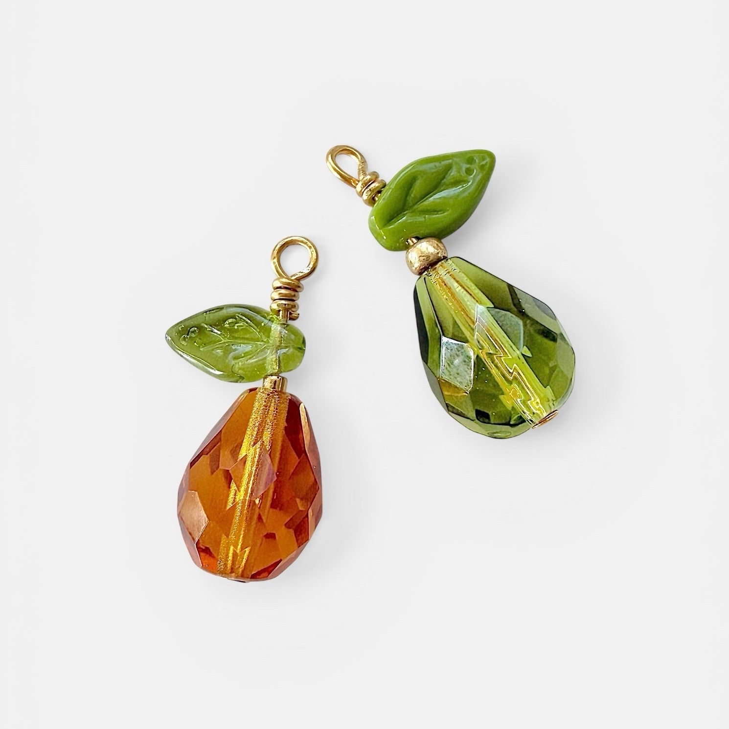 Mini Czech Glass Leaf Beads - 6 x 10mm - The Bead Mix