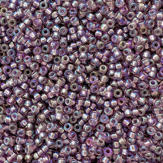 Miyuki 11 - 1012 Silver Lined Smoky Amethyst AB - The Bead Mix