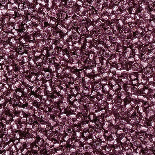 Miyuki 11 - 12 Silver Lined Mauve - The Bead Mix