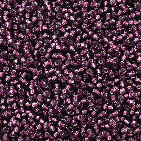 Miyuki 11 - 13 Silver Lined Smoky Amethyst - The Bead Mix