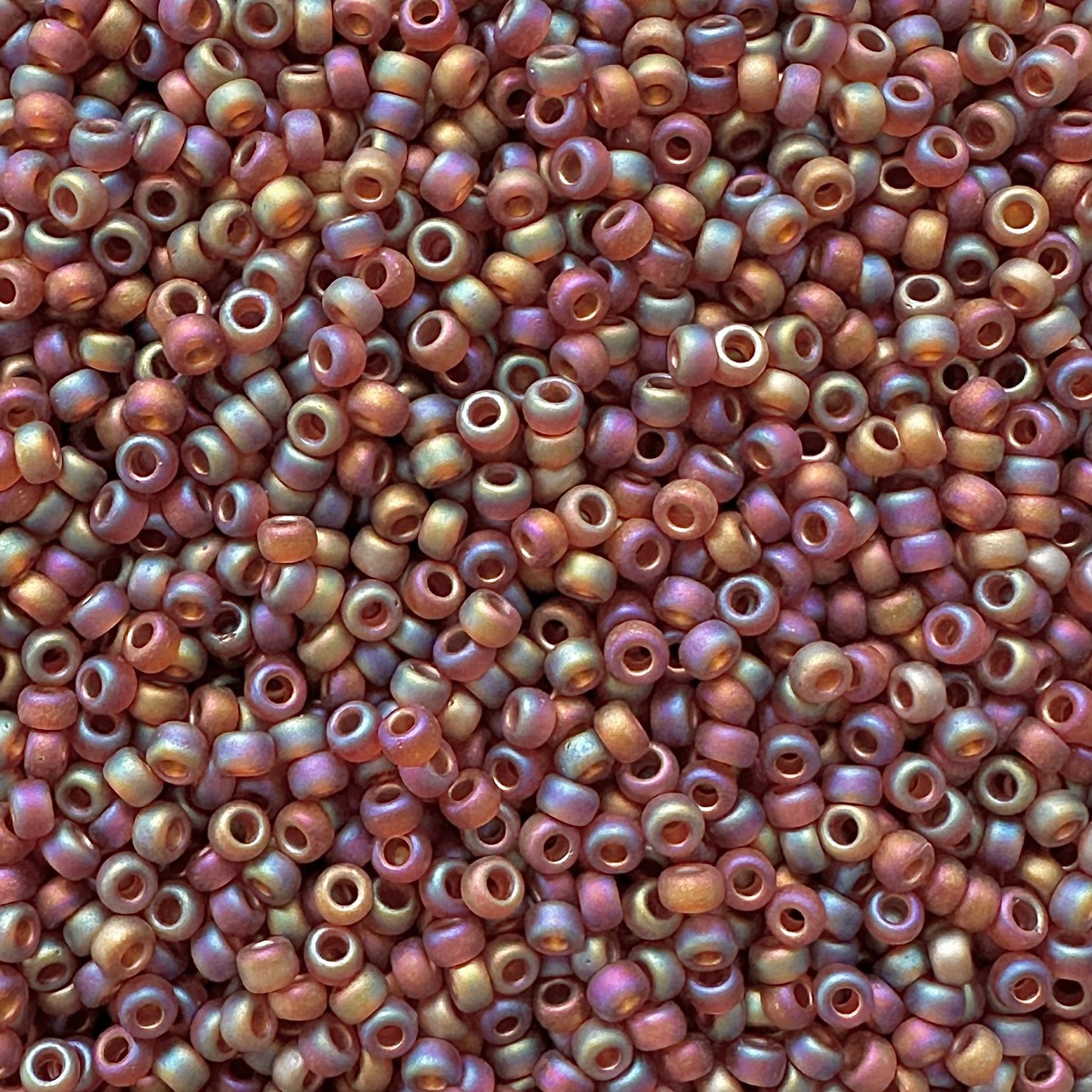 Miyuki 11 - 134FR Topaz Frosted Rainbow - The Bead Mix