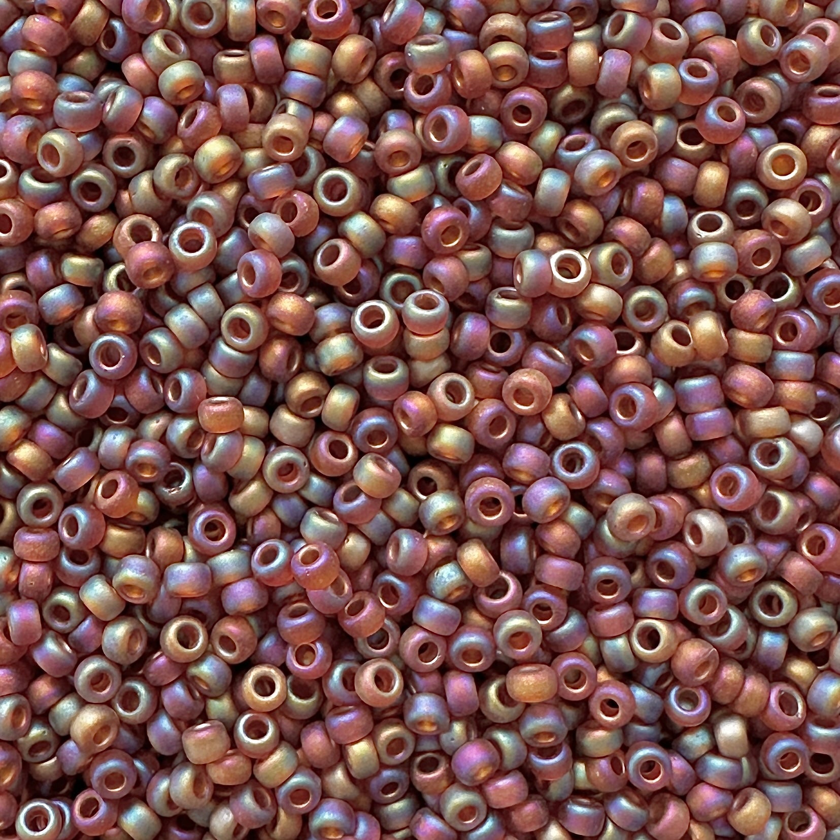 Miyuki 11 - 134FR Topaz Frosted Rainbow - The Bead Mix