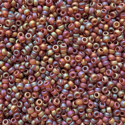 Miyuki 11 - 134FR Topaz Frosted Rainbow - The Bead Mix