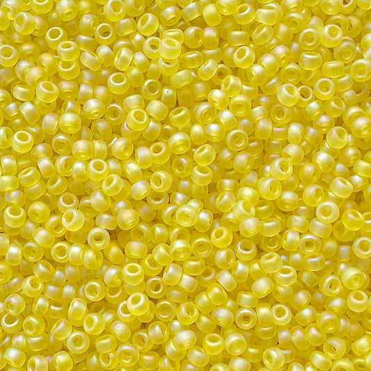 Miyuki 11 - 136FR Yellow Frosted Rainbow - The Bead Mix