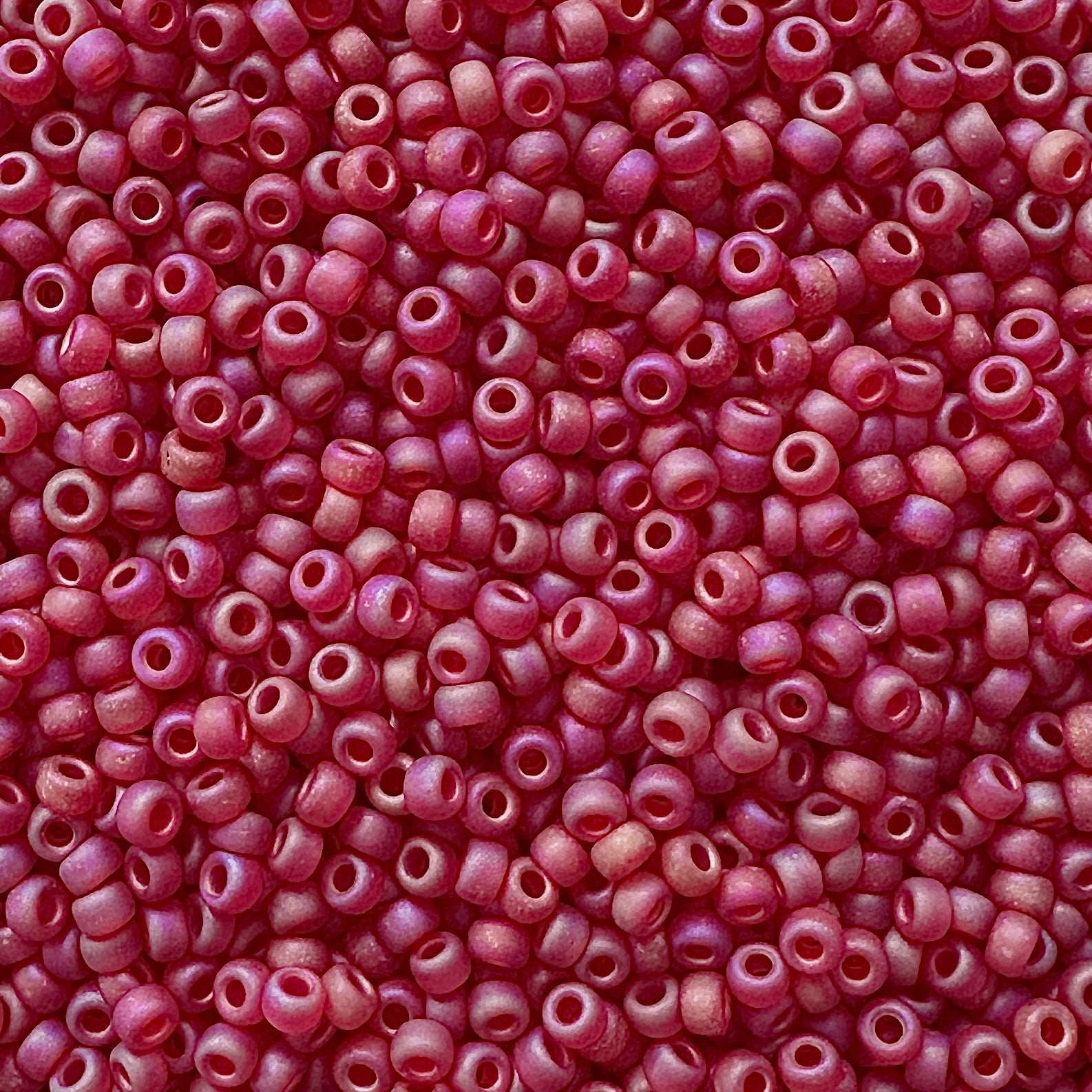 Miyuki 11 - 141FR Dark Red Frosted Rainbow - The Bead Mix