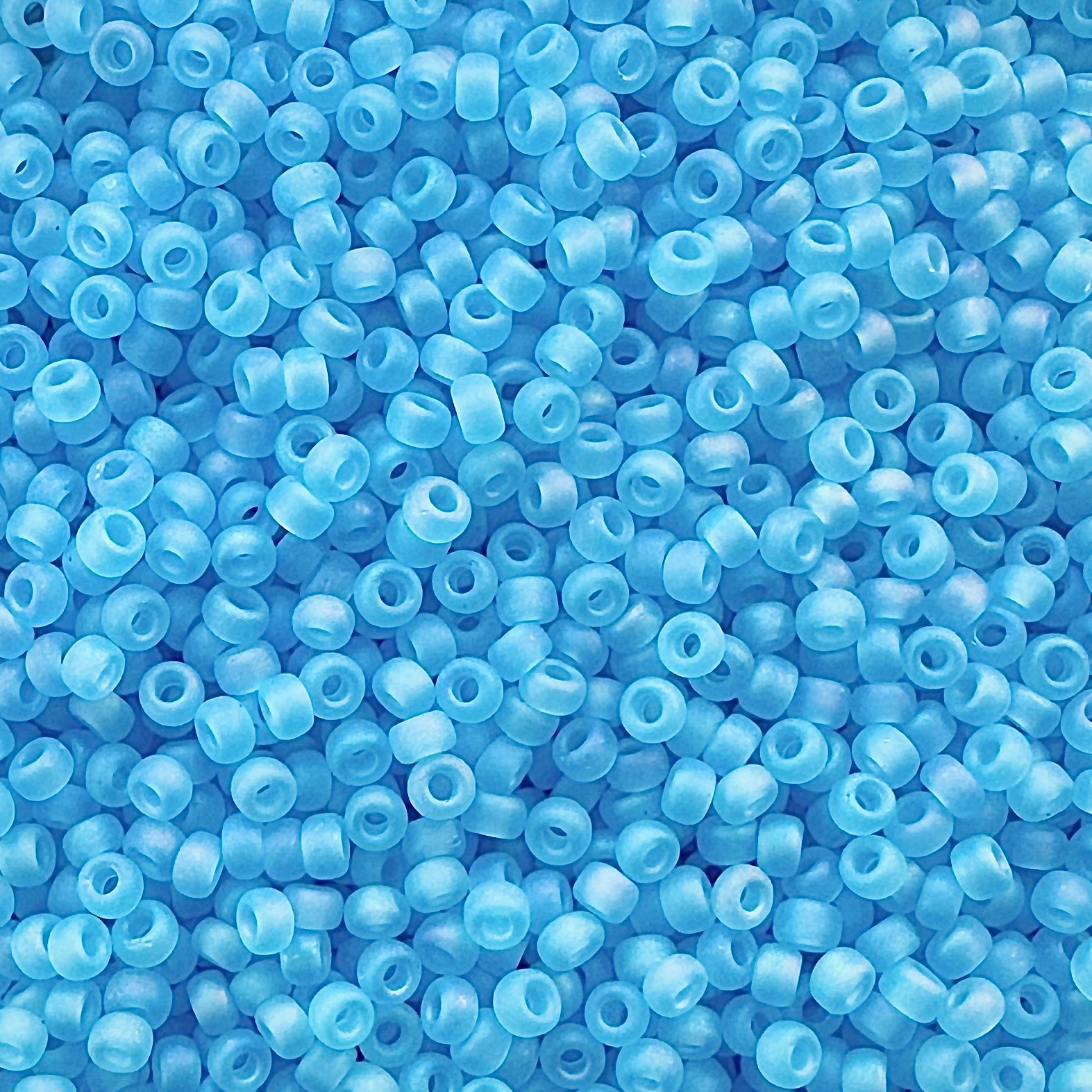 Miyuki 11 - 148FR Aqua Frosted Rainbow - The Bead Mix