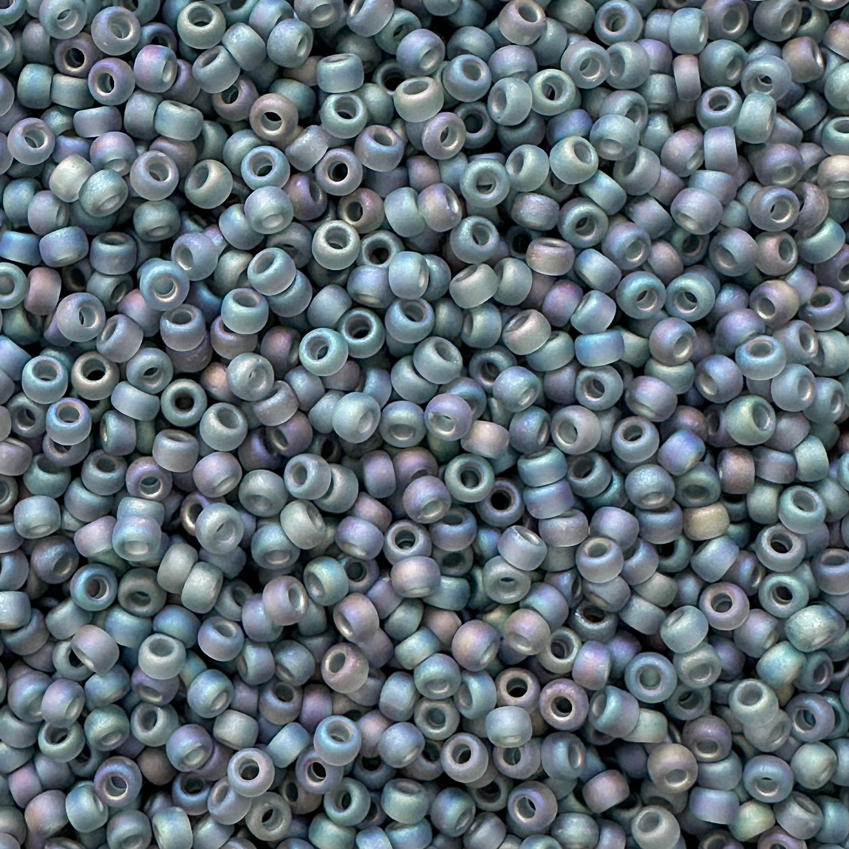 Miyuki 11 - 152FR Gray Frosted Rainbow - The Bead Mix