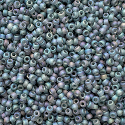 Miyuki 11 - 152FR Gray Frosted Rainbow - The Bead Mix