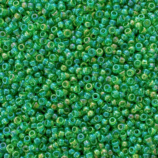 Miyuki 11 - 179 Transparent Green AB - The Bead Mix