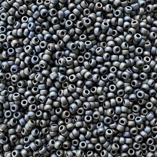 Miyuki 11 - 2002 Opaque Matte Charcoal Luster - The Bead Mix
