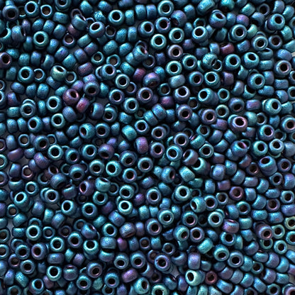 Miyuki 11 - 2018 Matte Metallic Purple Iris - The Bead Mix