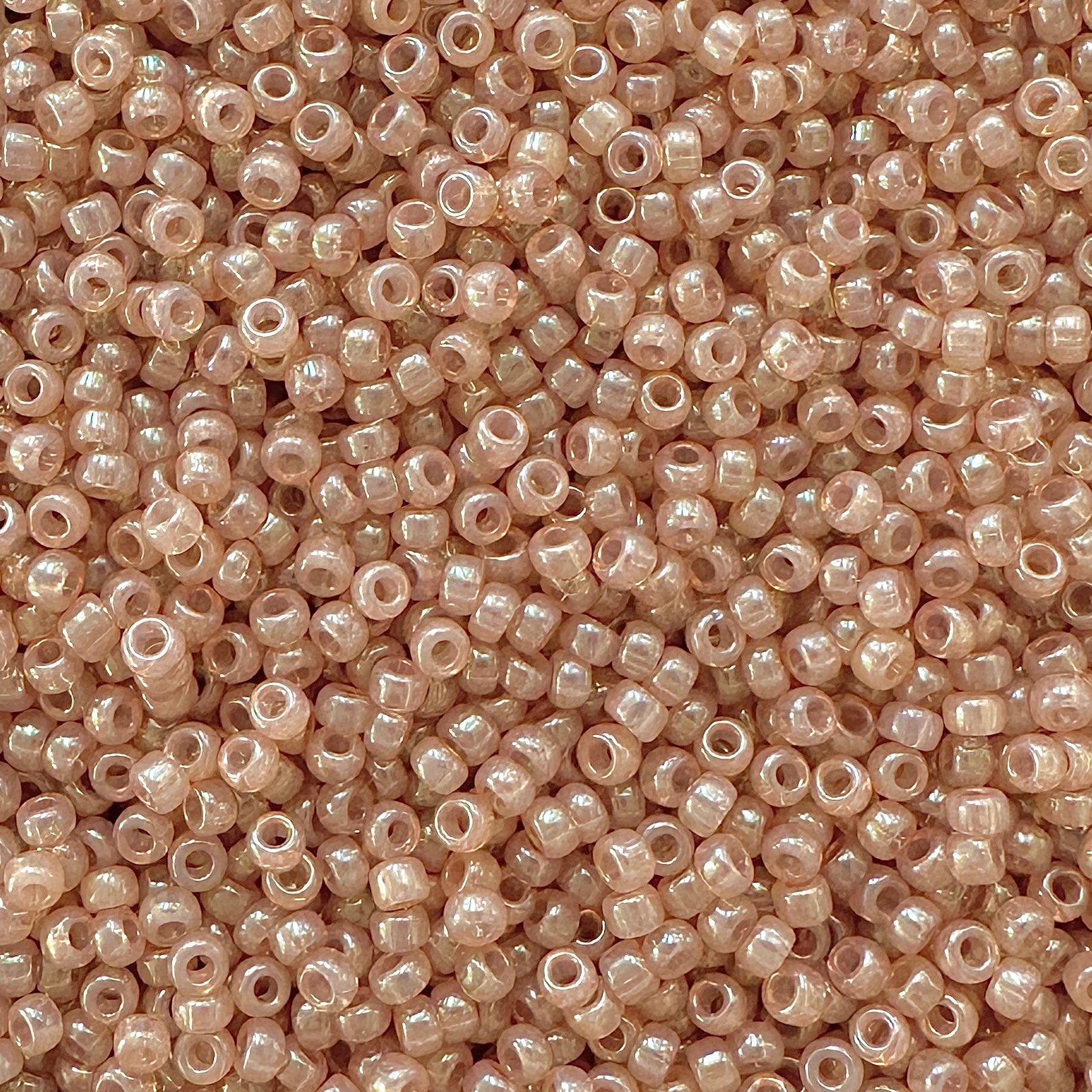 Miyuki 11 - 2371 Translucent Dusty Peach Luster - The Bead Mix