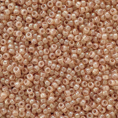 Miyuki 11 - 2371 Translucent Dusty Peach Luster - The Bead Mix