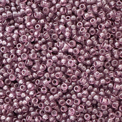 Miyuki 11 - 2401SF Semi - Frosted Transparent Mauve - The Bead Mix