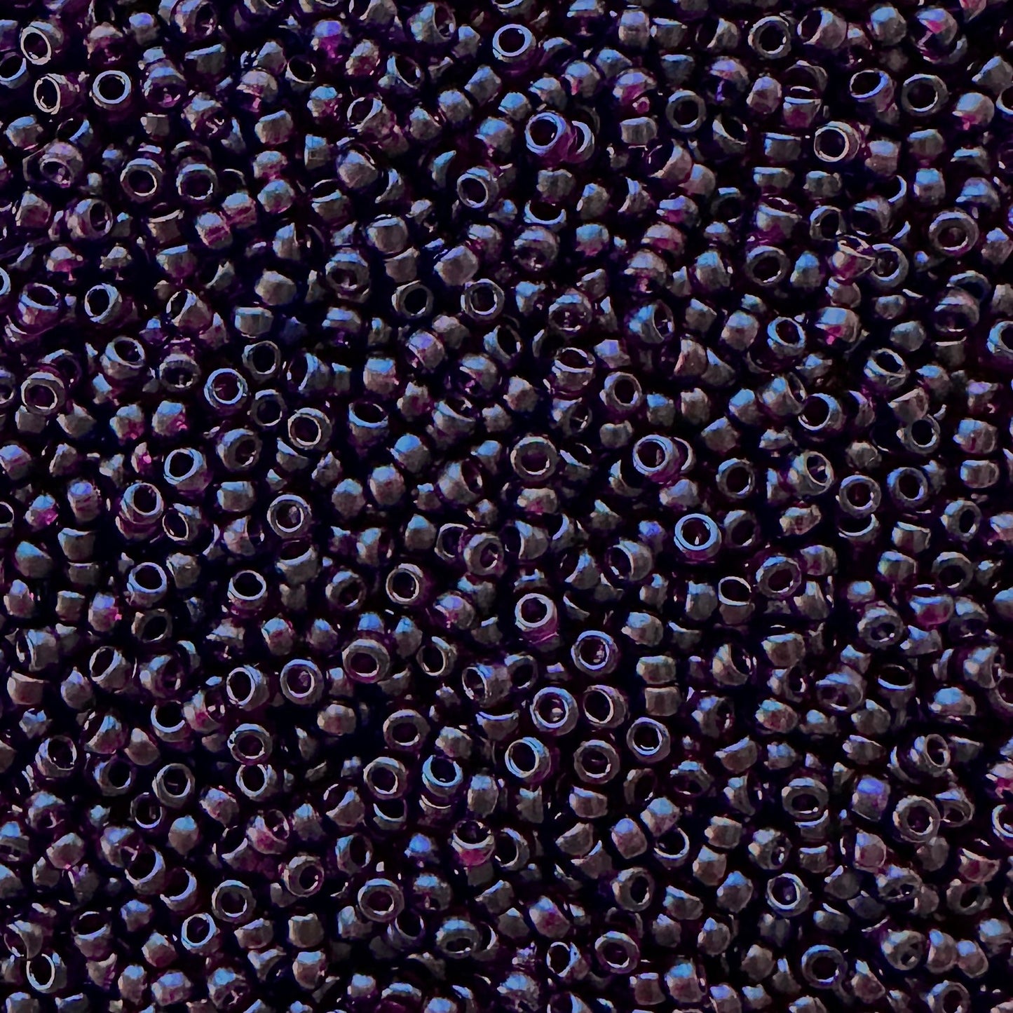 Miyuki 11 - 2402SF Semi - Frosted Transparent Dark Amethyst - The Bead Mix