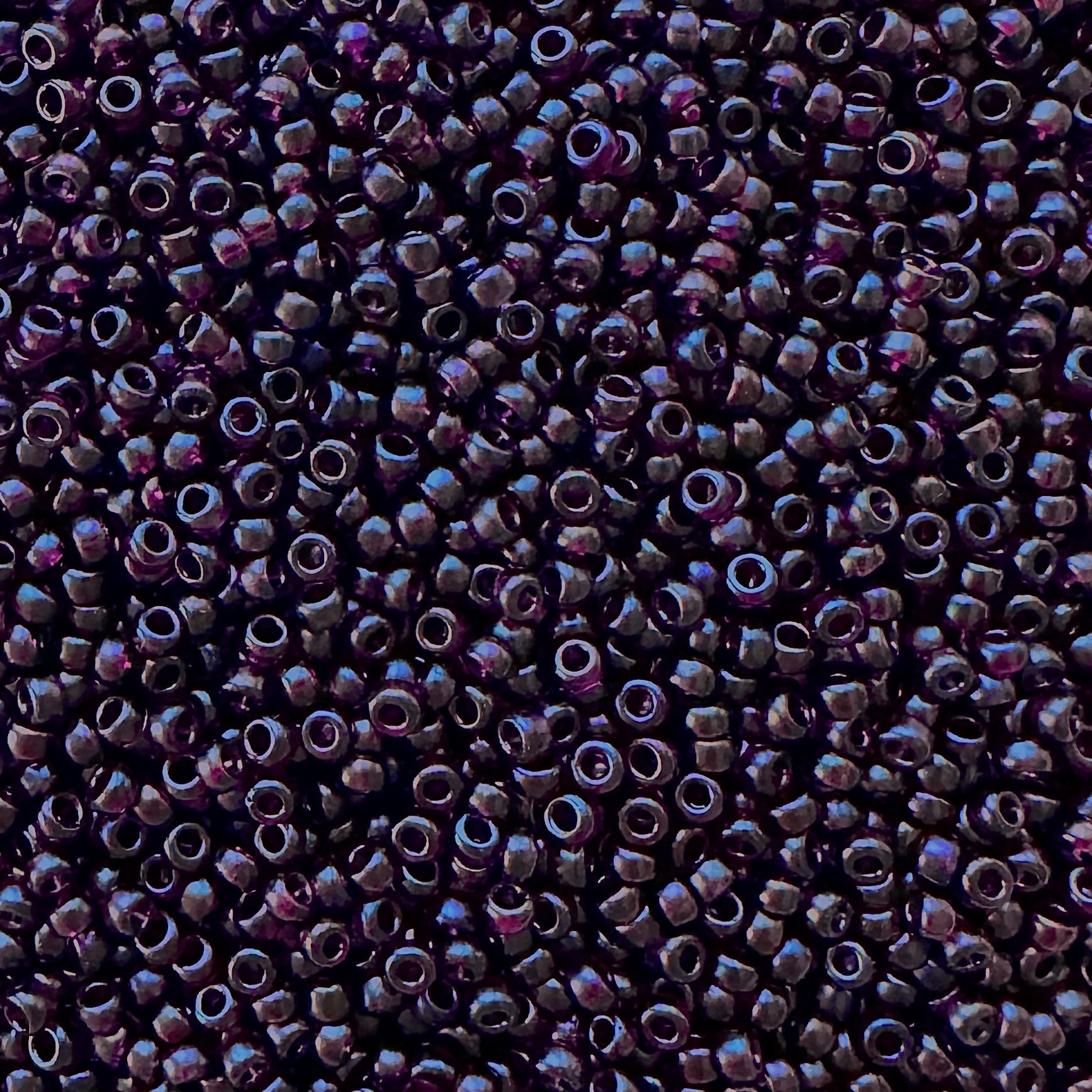 Miyuki 11 - 2402SF Semi - Frosted Transparent Dark Amethyst - The Bead Mix