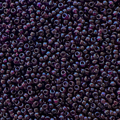 Miyuki 11 - 2402SF Semi - Frosted Transparent Dark Amethyst - The Bead Mix