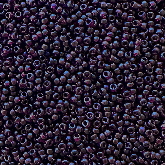 Miyuki 11 - 2402SF Semi - Frosted Transparent Dark Amethyst - The Bead Mix