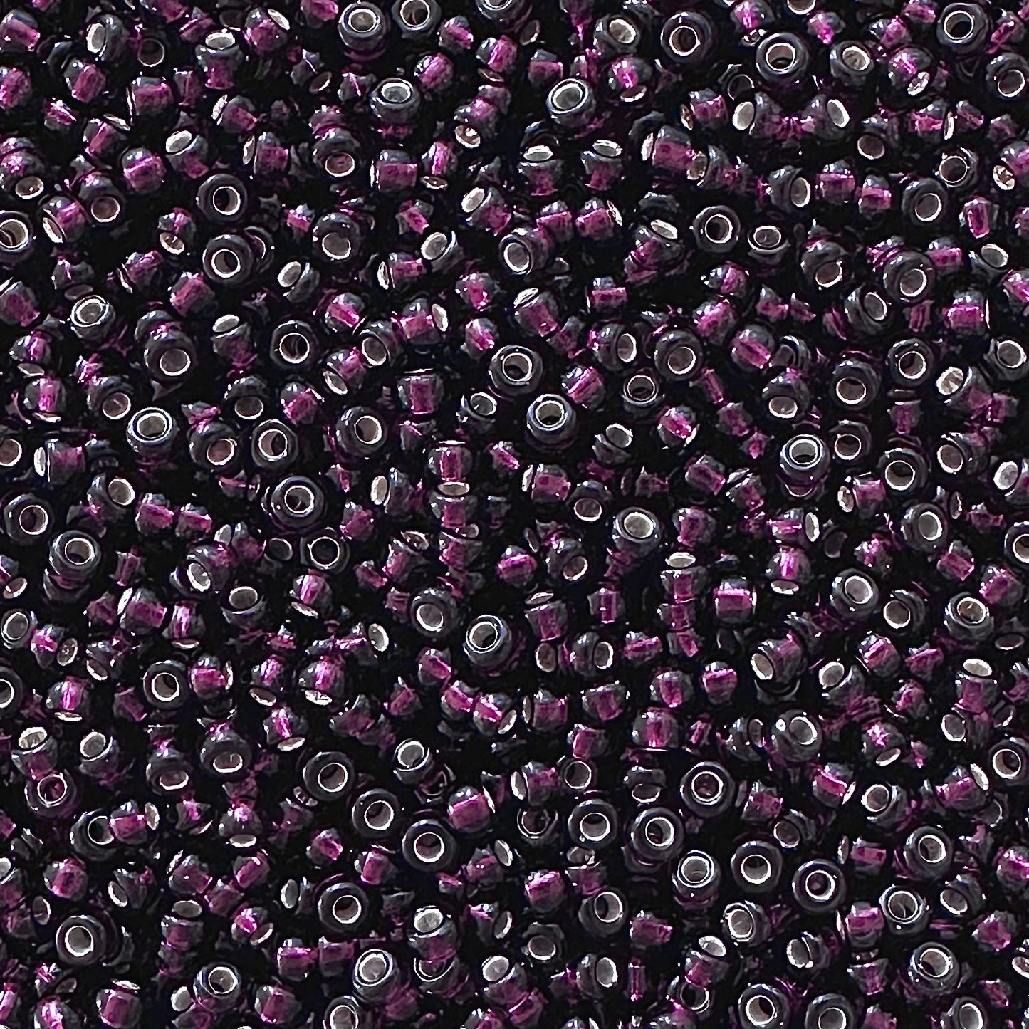 Miyuki 11 - 2428 Silver Lined Dark Smoky Amethyst - The Bead Mix