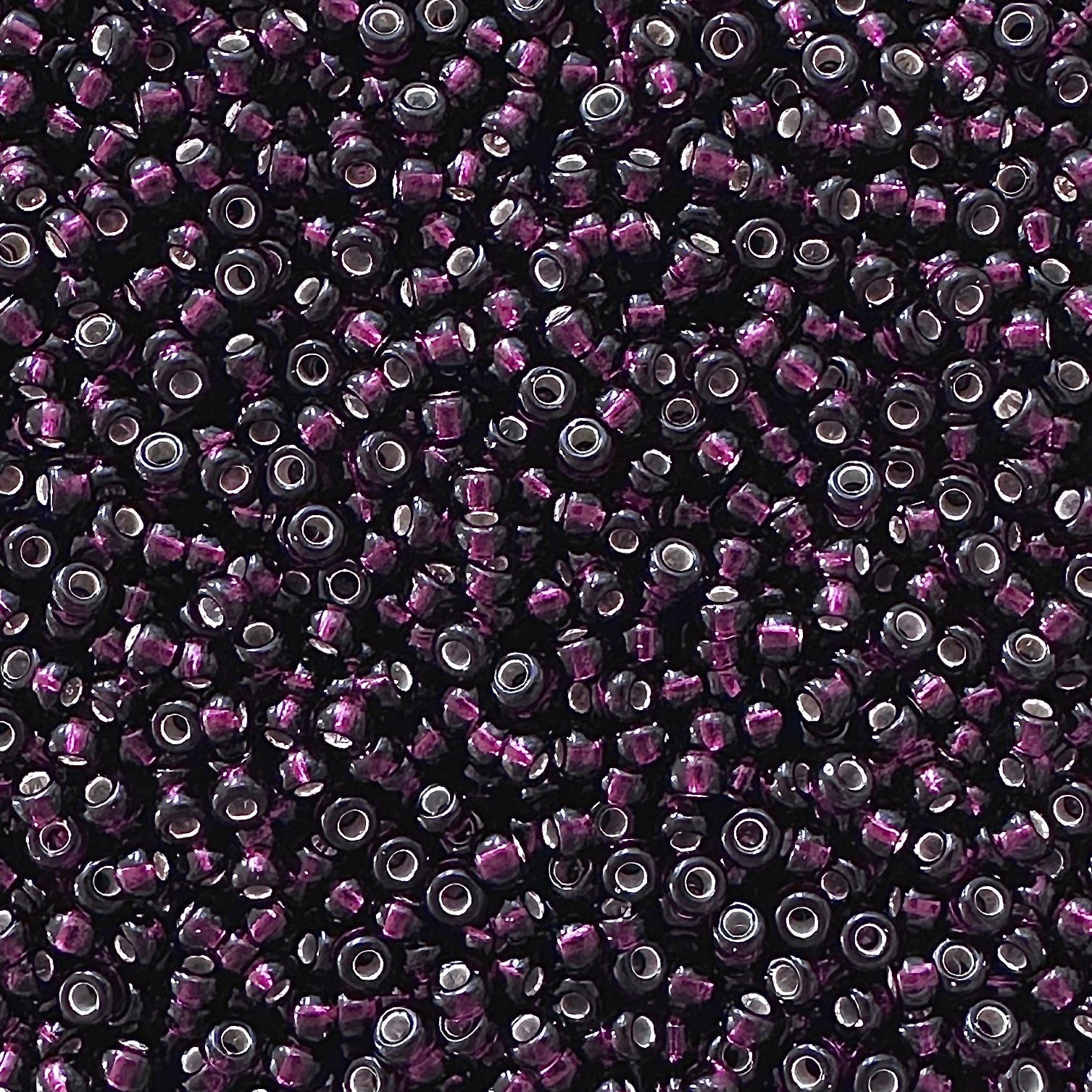 Miyuki 11 - 2428 Silver Lined Dark Smoky Amethyst - The Bead Mix