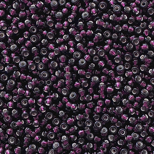 Miyuki 11 - 2428 Silver Lined Dark Smoky Amethyst - The Bead Mix