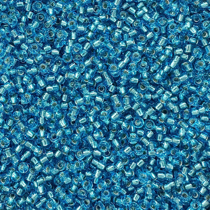 Miyuki 11 - 2429 Silver Lined Dark Aqua - The Bead Mix