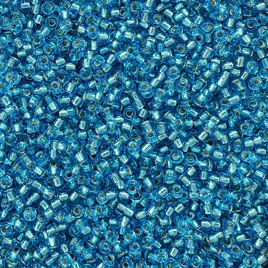 Miyuki 11 - 2429 Silver Lined Dark Aqua - The Bead Mix