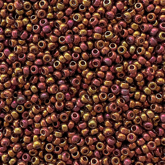Miyuki 11 - 2449 Transparent Metallic Tea Berry Iris - The Bead Mix