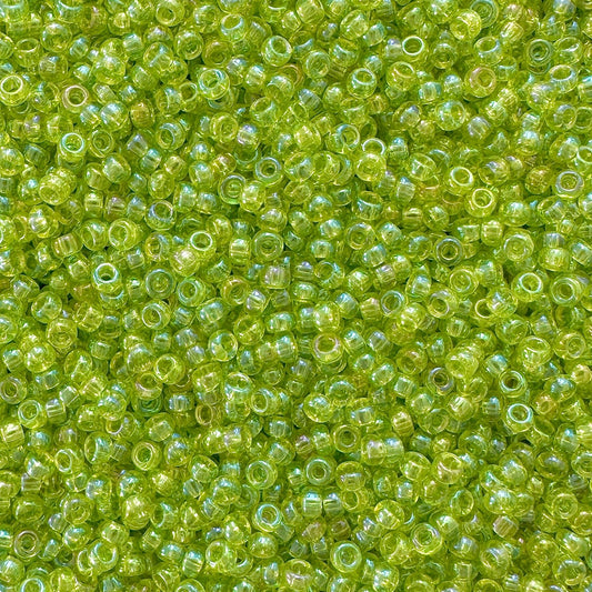 Miyuki 11 - 258 Transparent Lime Green AB - The Bead Mix