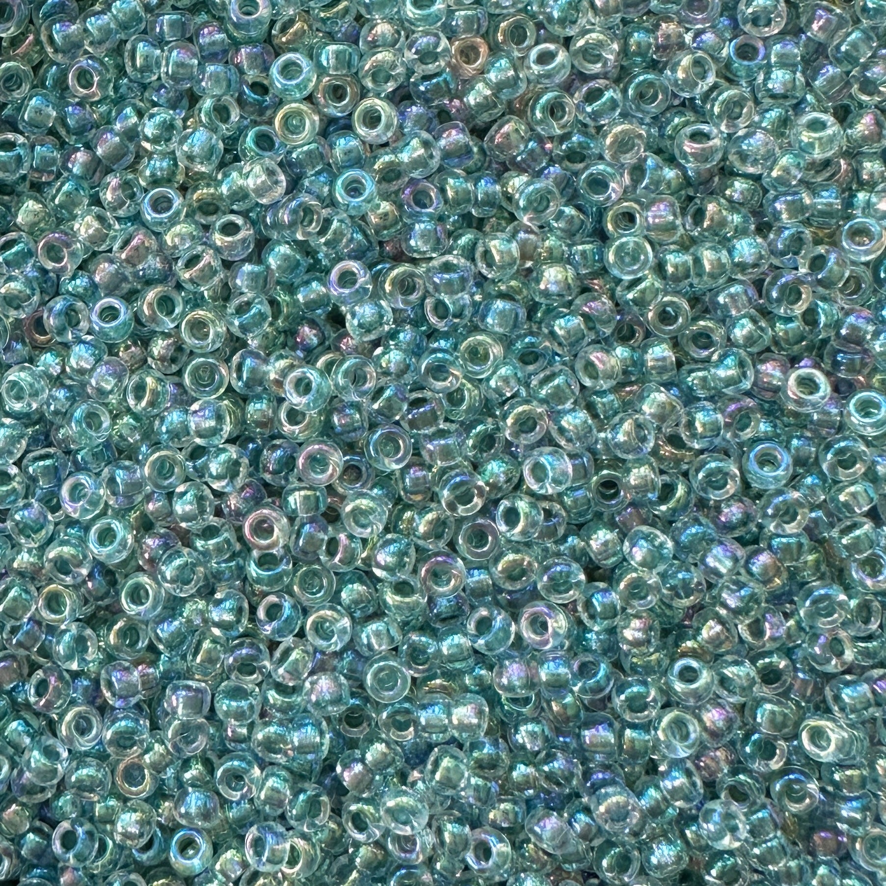 Miyuki 11 - 263 Seafoam Lined Crystal AB - The Bead Mix