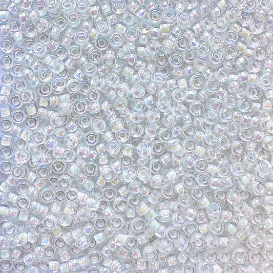 Miyuki 11 - 284 White Lined Crystal AB - The Bead Mix