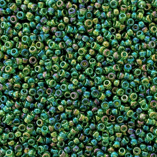Miyuki 11 - 288 Transparent Olive Green AB - The Bead Mix