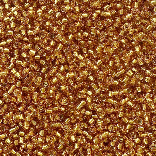 Miyuki 11 - 4 Silver Lined Dark Gold - The Bead Mix