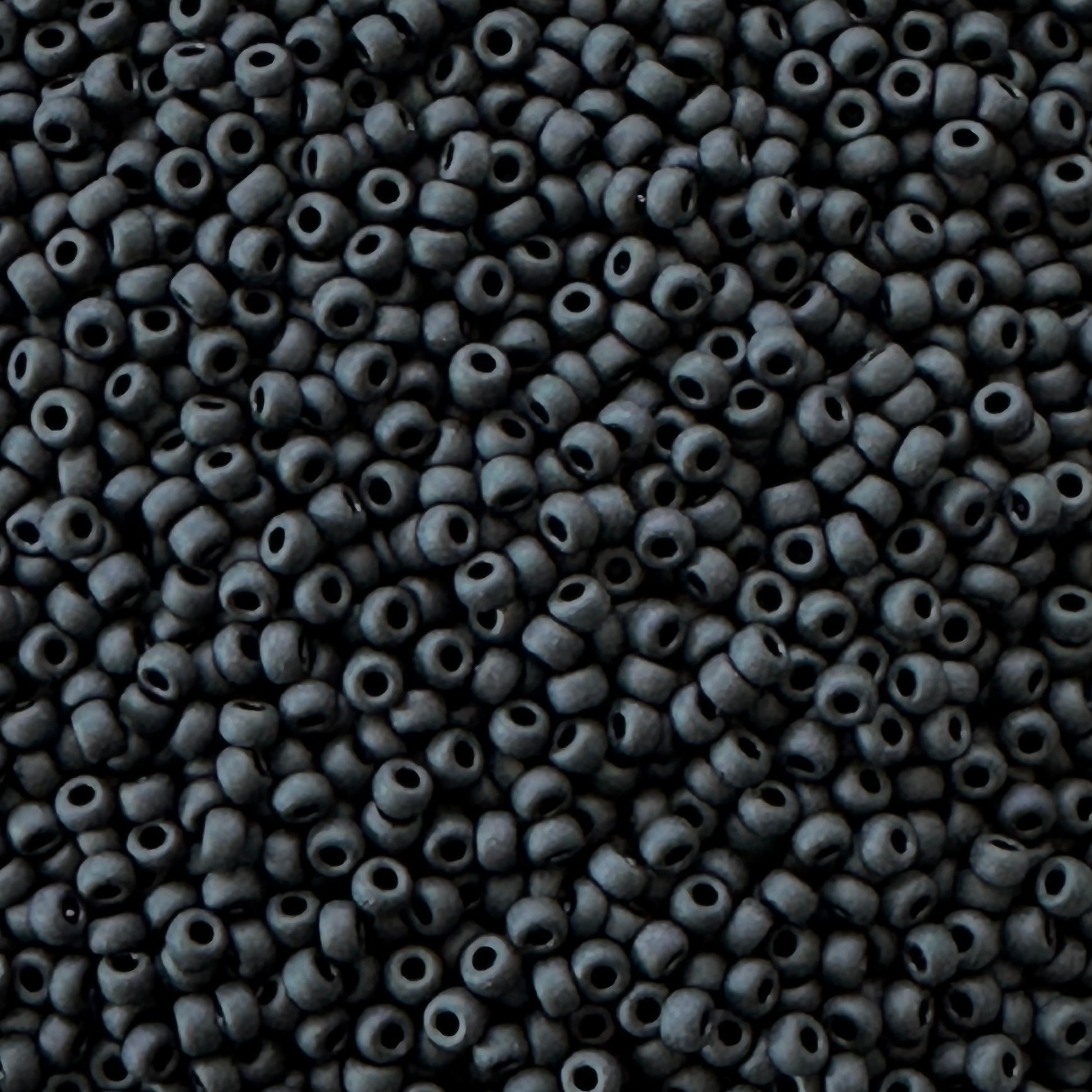 Miyuki 11 - 401F Opaque Matte Black - The Bead Mix