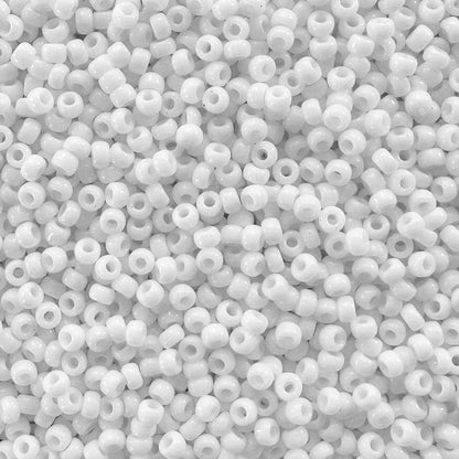 Miyuki 11 - 402 Opaque White - The Bead Mix